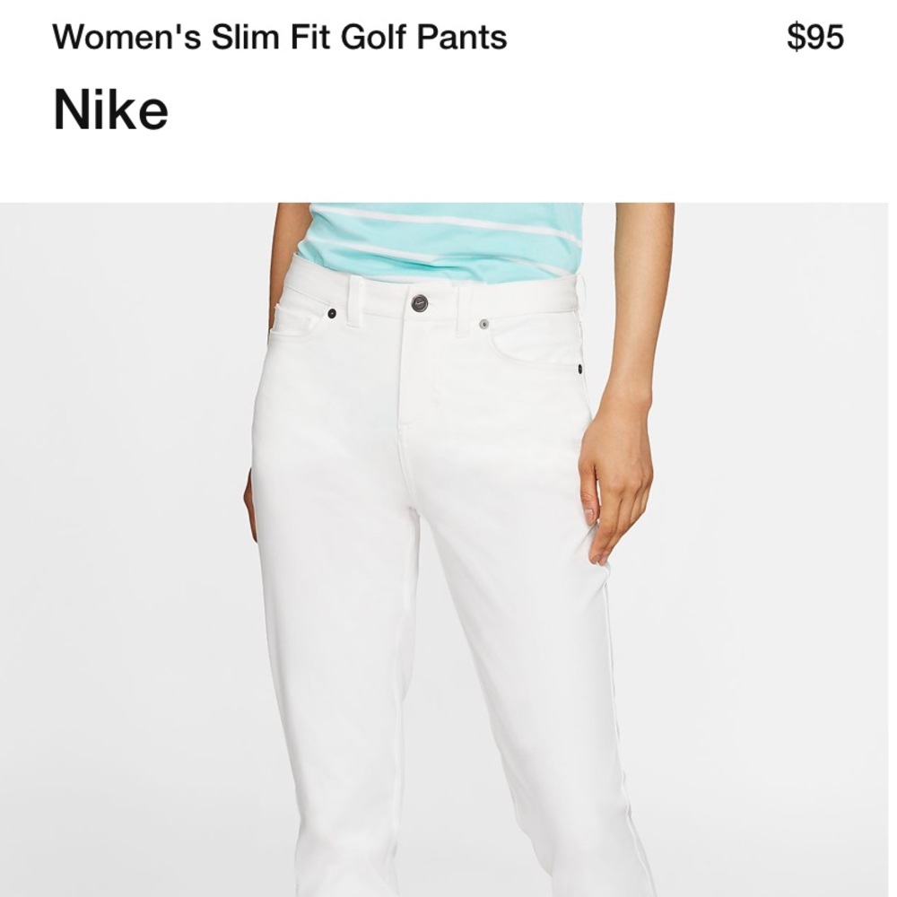 NWOT Women’s Slim Nike Golf Pants